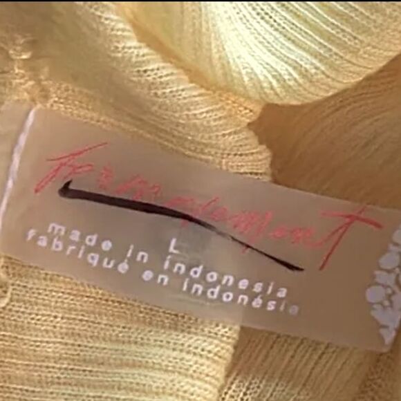 NWOT Free People Movement | Lemon Verbena Yellow Keep Away Tank Top Size L - Picture 8 of 8